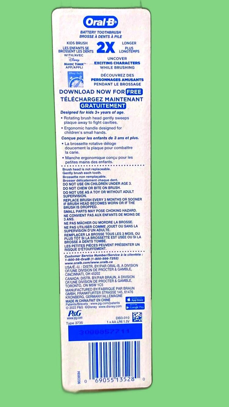 ORAL B Disney Mickey Mouse Electric Toothbrush - Picture 4 of 4
